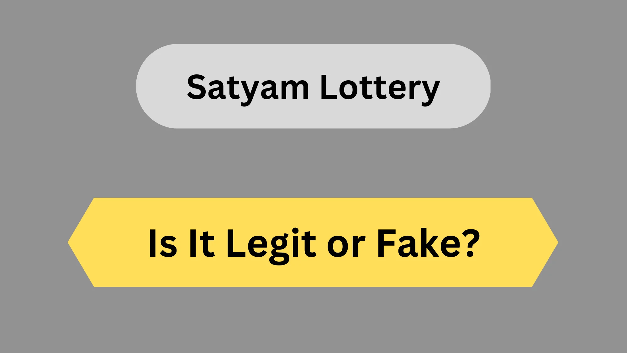 Satyam Lottery